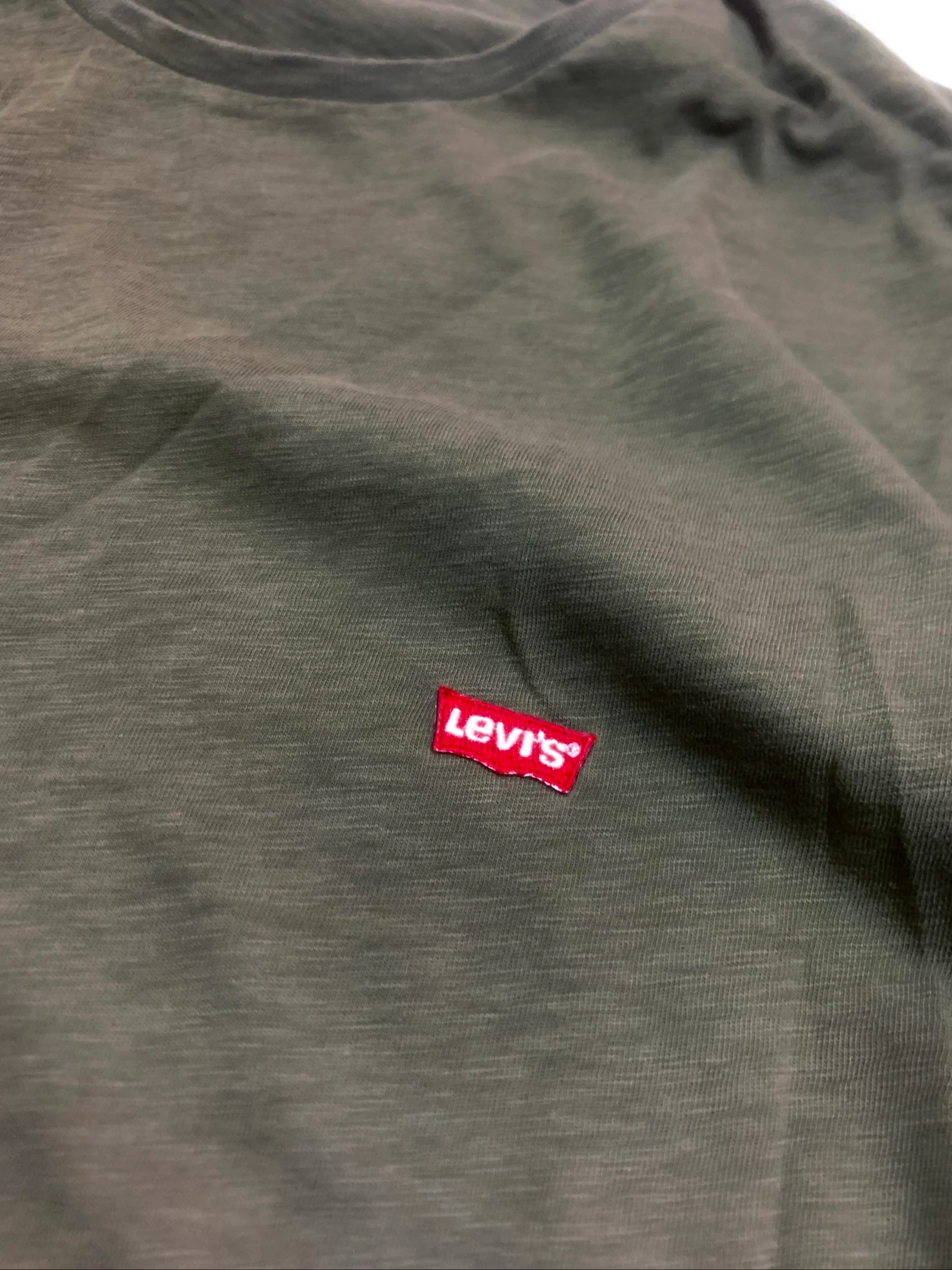 T-shirt Levi’s Classique Original Taille M Vert Kaki – photo 2